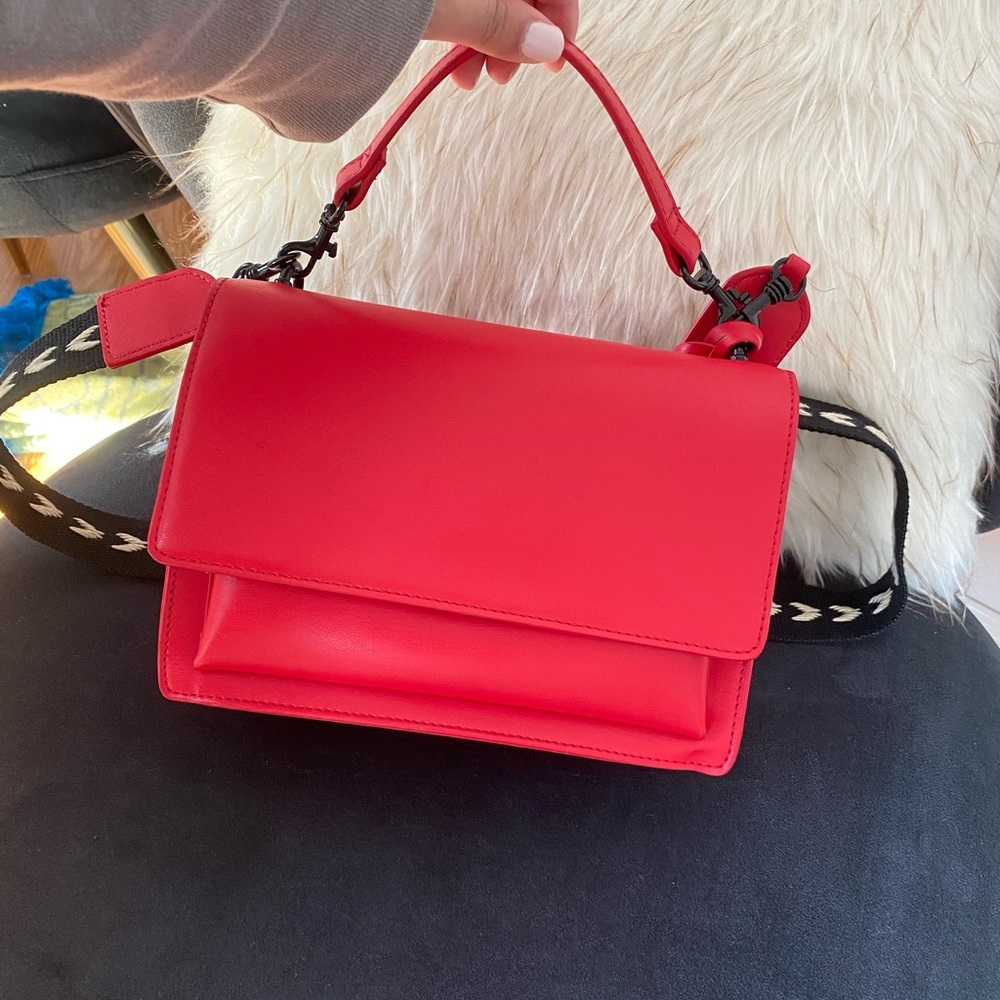 Red crossbody bag